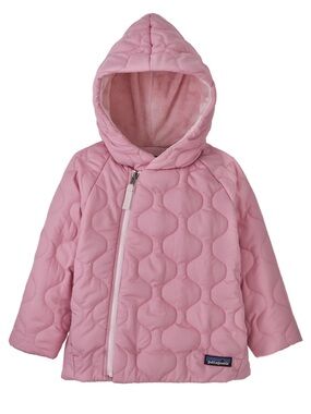 Patagonia Kids Quilted Hooded Puff Baby Jacket - Light Pink 3T